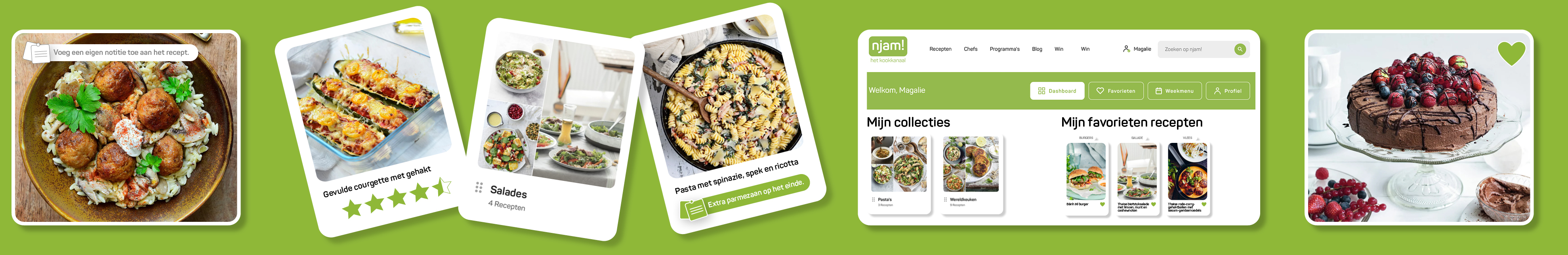 Maak je gratis njam!-account aan en ontdek koken op jouw maat!